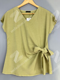 🌿SS26 100% Tencel™ Tie-Waist V-Neck Top: Breathe with Summer Breeze